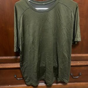 Lululemon army green short sleeve men’s t-shirt size XXL.